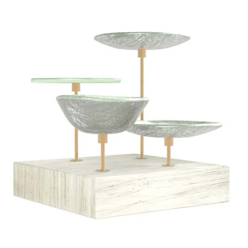 My Glass Studio Nut Bowl, Grey - Set of 4 - 21.5 x 21.5 x 19 cm My Glass Studio Nut Bowl, Grey - Set of 4 - 21.5 x 21.5 x 19 cm