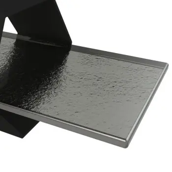 My Glass Studio Petit Fours Stand, Grey - Set of 4 - 20.0 x 9.5 x 8.5 cm