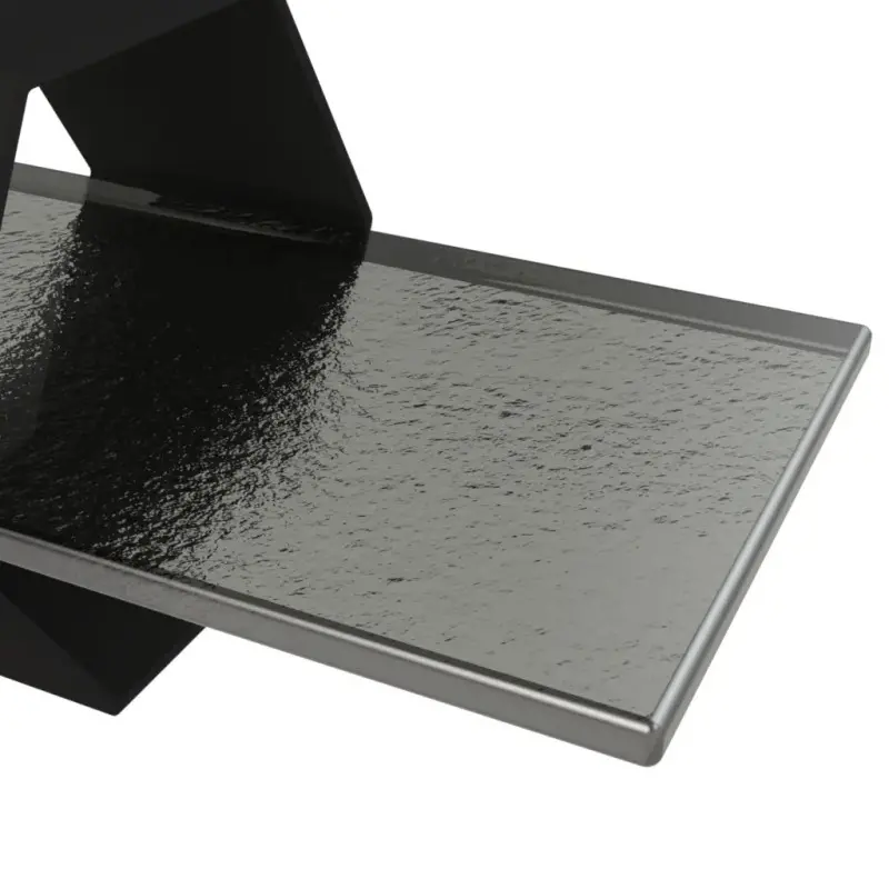 My Glass Studio Petit Fours Stand, Grey - Set of 4 - 20.0 x 9.5 x 8.5 cm