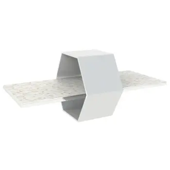 My Glass Studio Petit Fours Stand, White - Set of 4 - 20.0 x 9.5 x 8.5 cm