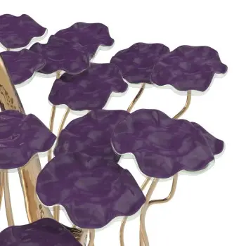 My Glass Studio Petit Fours Stand, Purple - Dia: 25 cm, H: 35 cm
