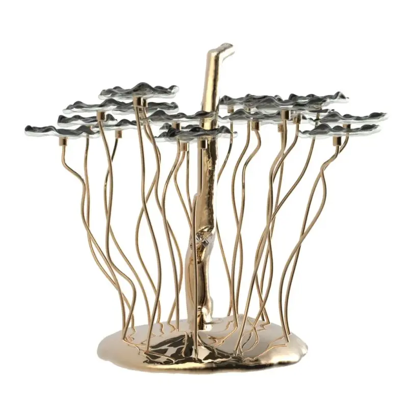 My Glass Studio Petit Fours Stand, Black - Dia: 25 cm, H: 35 cm My Glass Studio Petit Fours Stand, Black - Dia: 25 cm, H: 35 cm