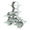 My Glass Studio Petit Fours Stand, Pistachio Green - Set of 3 - 23.7 x 20.0 x 28 cm