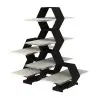 My Glass Studio Petit Fours Stand, Cream - Set of 3 - 23.7 x 20.0 x 28 cm