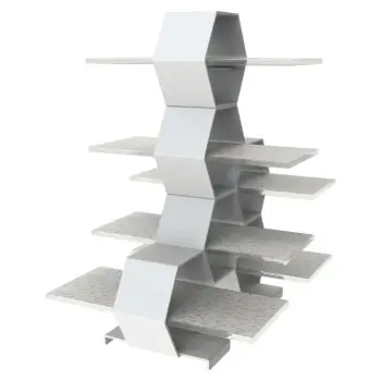 My Glass Studio Petit Fours Stand, White - Set of 3 - 23.7 x 20.0 x 28 cm