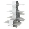 My Glass Studio Petit Fours Stand, White - Set of 3 - 23.7 x 20.0 x 28 cm