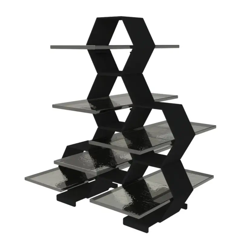 My Glass Studio Petit Fours Stand, Grey - Set of 3 - 23.7 x 20.0 x 28 cm My Glass Studio Petit Fours Stand, Grey - Set of 3 - 23.7 x 20.0 x 28 cm