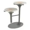 My Glass Studio Petit Fours Stand, Cream - Set of 2 - 23.6 x 13.9 x 25.2 cm