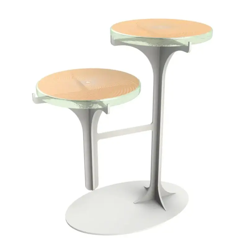 My Glass Studio Petit Fours Stand, Gold - Set of 2 - 23.6 x 13.9 x 25.2 cm My Glass Studio Petit Fours Stand, Gold - Set of 2 - 23.6 x 13.9 x 25.2 cm