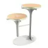 My Glass Studio Petit Fours Stand, Gold - Set of 2 - 23.6 x 13.9 x 25.2 cm