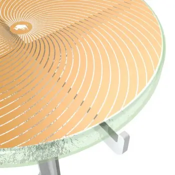 My Glass Studio Petit Fours Stand, Gold - Set of 2 - 23.6 x 13.9 x 25.2 cm