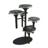 My Glass Studio Petit Fours Stand, Black - Set of 2 - Dia: 13 cm, H: 40 cm