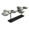 My Glass Studio Petit Fours Stand, Silver - Set of 2 - 47.5 x 27.0 x 12 cm