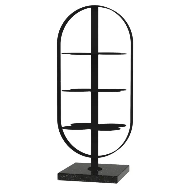 My Glass Studio Petit Fours Stand, Black - Set of 3 - 9.8 x 12.8 x 28 cm My Glass Studio Petit Fours Stand, Black - Set of 3 - 9.8 x 12.8 x 28 cm