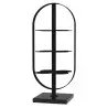 My Glass Studio Petit Fours Stand, Black - Set of 3 - 9.8 x 12.8 x 28 cm