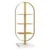 My Glass Studio Petit Fours Stand, Gold - Set of 3 - 9.8 x 12.8 x 28 cm