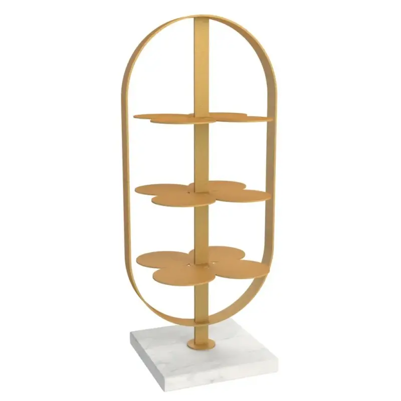 My Glass Studio Petit Fours Stand, Gold - Set of 3 - 9.8 x 12.8 x 28 cm My Glass Studio Petit Fours Stand, Gold - Set of 3 - 9.8 x 12.8 x 28 cm