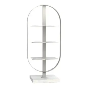 My Glass Studio Petit Fours Stand, White - Set of 3 - 9.8 x 12.8 x 28 cm