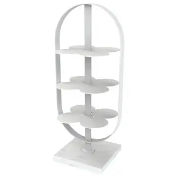 My Glass Studio Petit Fours Stand, White - Set of 3 - 9.8 x 12.8 x 28 cm