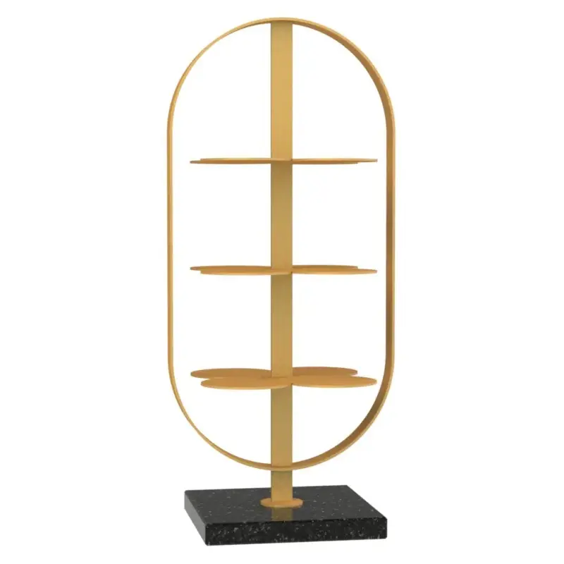 My Glass Studio Petit Fours Stand, Gold - Set of 3 - 9.8 x 12.8 x 28 cm My Glass Studio Petit Fours Stand, Gold - Set of 3 - 9.8 x 12.8 x 28 cm