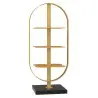 My Glass Studio Petit Fours Stand, Gold - Set of 3 - 9.8 x 12.8 x 28 cm