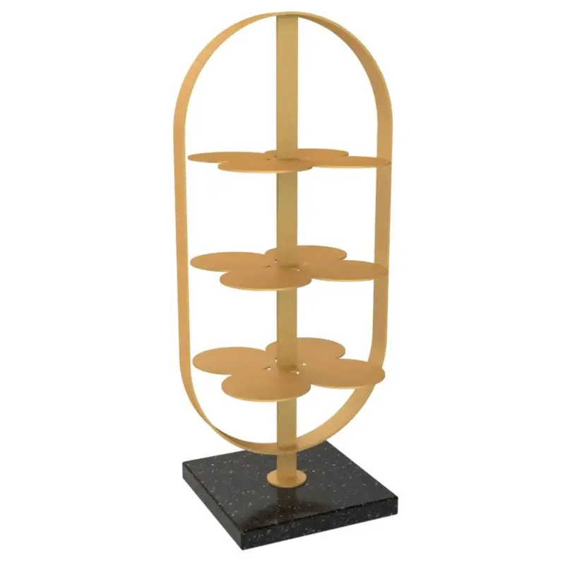 My Glass Studio Petit Fours Stand, Gold - Set of 3 - 9.8 x 12.8 x 28 cm My Glass Studio Petit Fours Stand, Gold - Set of 3 - 9.8 x 12.8 x 28 cm