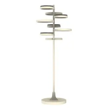 My Glass Studio Floor Tea Stand, Grey - Dia: 43 cm, H: 120 cm