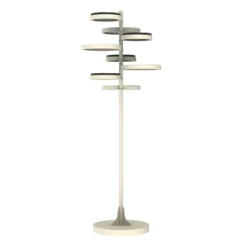 My Glass Studio Floor Tea Stand, Grey - Dia: 43 cm, H: 120 cm