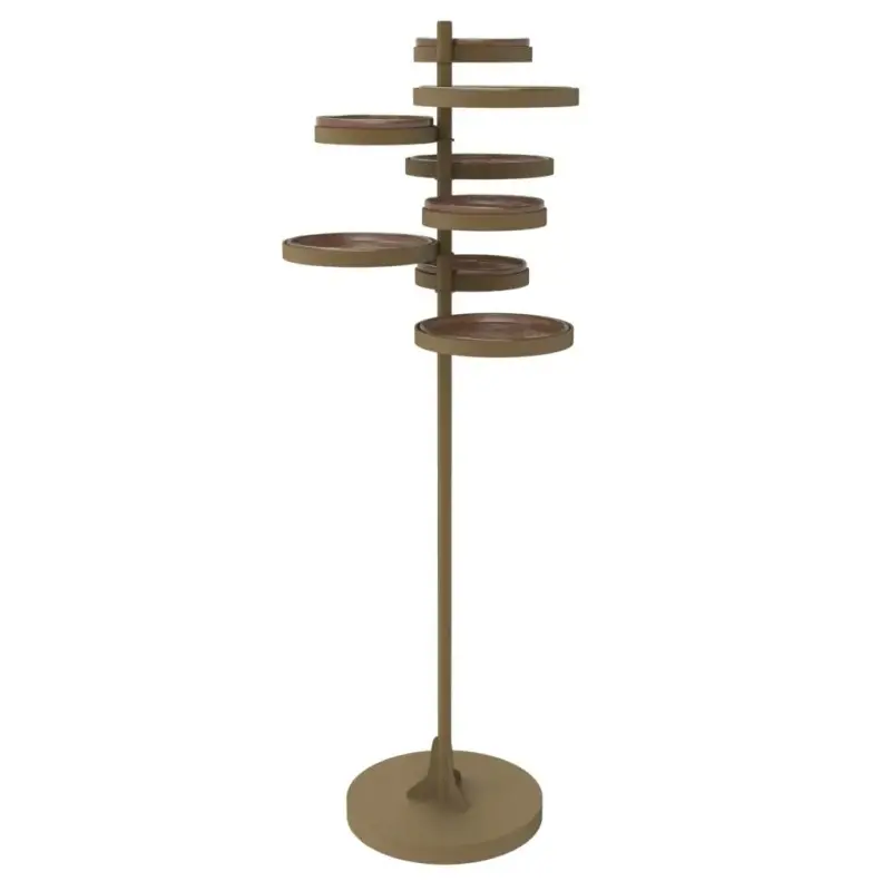 My Glass Studio Floor Tea Stand, Brown - Dia: 43 cm, H: 120 cm My Glass Studio Floor Tea Stand, Brown - Dia: 43 cm, H: 120 cm