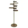 My Glass Studio Floor Tea Stand, Brown - Dia: 43 cm, H: 120 cm
