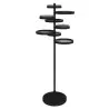 My Glass Studio Floor Tea Stand, Grey - Dia: 43 cm, H: 120 cm