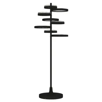 My Glass Studio Floor Tea Stand, Grey - Dia: 43 cm, H: 120 cm