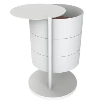 My Glass Studio Revolving Tea Stand, White - 26.0 x 20.5 x 31 cm