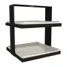 My Glass Studio 2 Tier Cake Stand, Cream - 19.0 x 19.0 x 21.0 cm