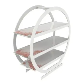 My Glass Studio Tea Stand, White - Set of 2 - 31.5 x 10.3 x 31.5 cm