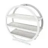 My Glass Studio Tea Stand, White - Set of 2 - 31.5 x 10.3 x 31.5 cm