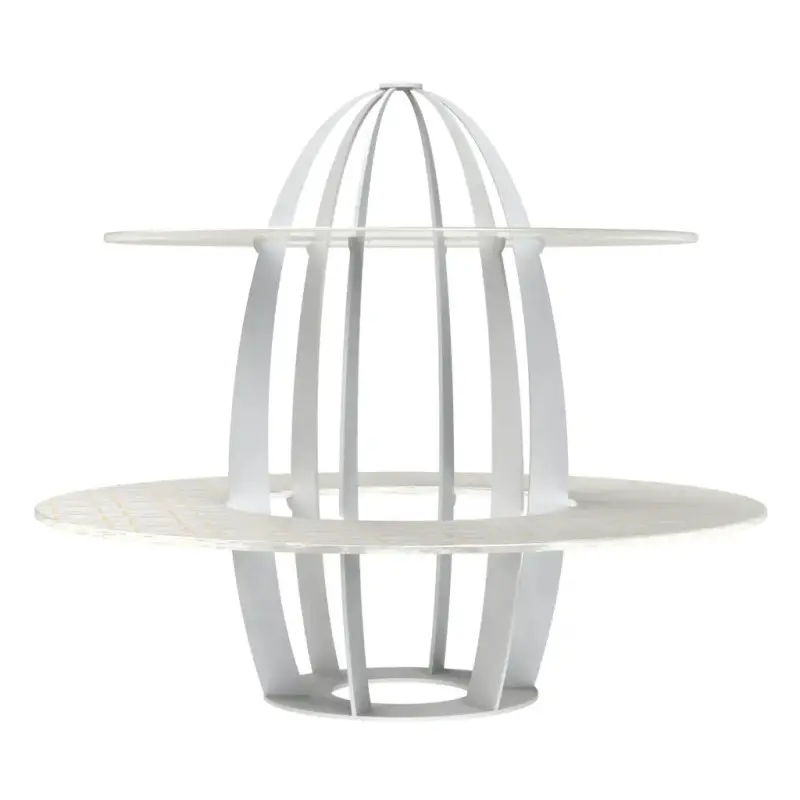 My Glass Studio 2 Tier Cake Stand, White - Set of 2 - Dia: 42 cm, H: 35 cm My Glass Studio 2 Tier Cake Stand, White - Set of 2 - Dia: 42 cm, H: 35 cm