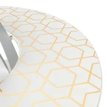 My Glass Studio 2 Tier Cake Stand, White - Set of 2 - Dia: 42 cm, H: 35 cm