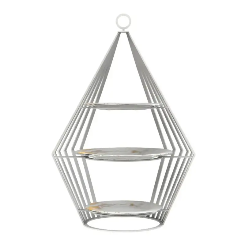 My Glass Studio Tea Stand, White - Set of 2 - 37.0 x 27.0 x 55 cm My Glass Studio Tea Stand, White - Set of 2 - 37.0 x 27.0 x 55 cm