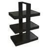 My Glass Studio Tea Stand, Black - Set of 2 - 29.0 x 18.4 x 43.2 cm