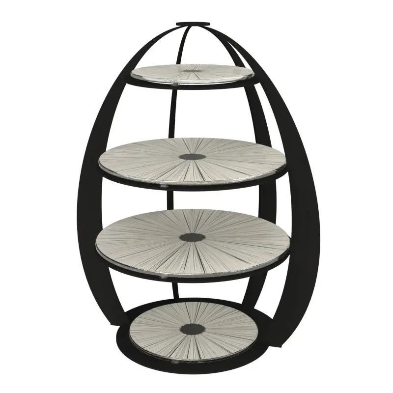 My Glass Studio Tea Stand, Cream - Set of 3 - Dia: 32 cm, H: 41 cm My Glass Studio Tea Stand, Cream - Set of 3 - Dia: 32 cm, H: 41 cm