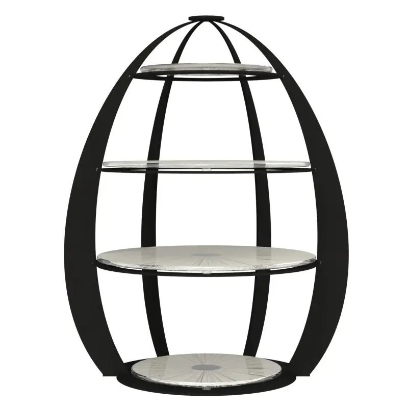 My Glass Studio Tea Stand, Cream - Set of 3 - Dia: 32 cm, H: 41 cm My Glass Studio Tea Stand, Cream - Set of 3 - Dia: 32 cm, H: 41 cm