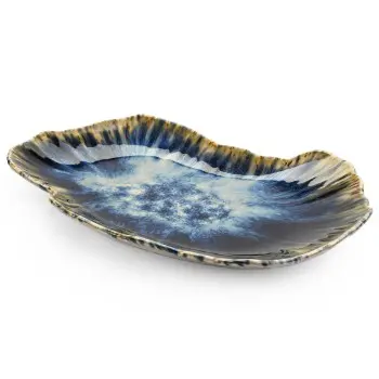 La Mer Collection Platter Blue - 8 in W x 11 - Set of 2