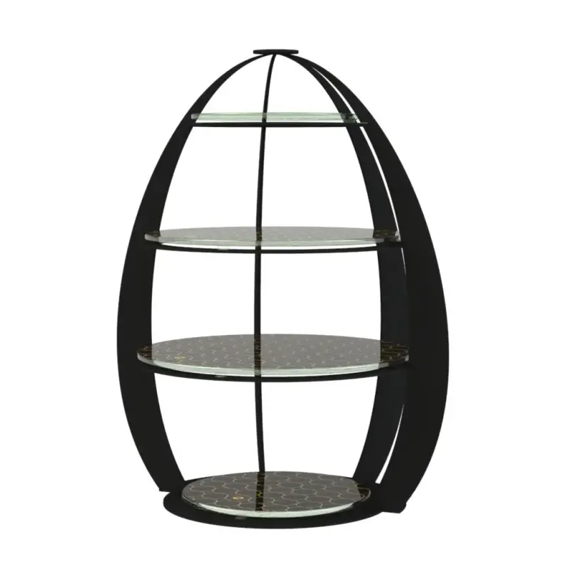 My Glass Studio Tea Stand, Black - Set of 3 - Dia: 32 cm, H: 41 cm My Glass Studio Tea Stand, Black - Set of 3 - Dia: 32 cm, H: 41 cm