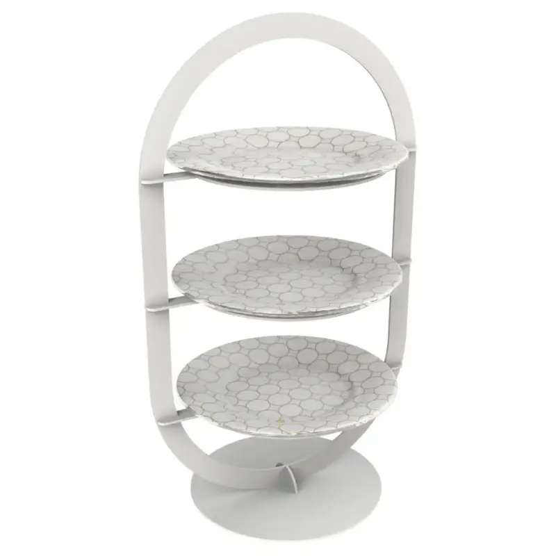 My Glass Studio Tea Stand, White - Set of 2 - 33.0 x 23.0 x 55 cm My Glass Studio Tea Stand, White - Set of 2 - 33.0 x 23.0 x 55 cm