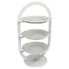 My Glass Studio Tea Stand, White - Set of 2 - 33.0 x 23.0 x 55 cm