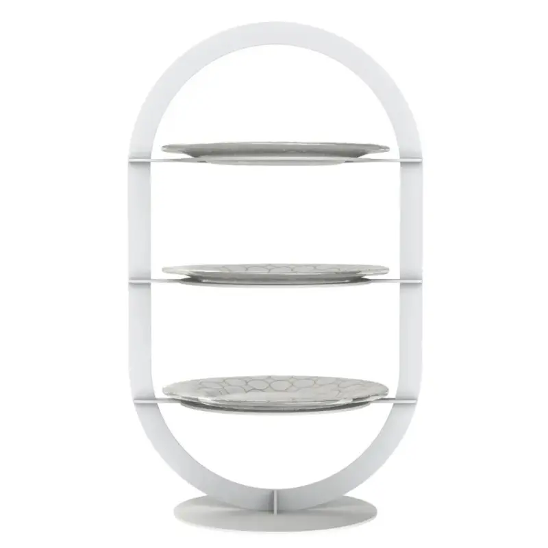 My Glass Studio Tea Stand, White - Set of 2 - 33.0 x 23.0 x 55 cm My Glass Studio Tea Stand, White - Set of 2 - 33.0 x 23.0 x 55 cm