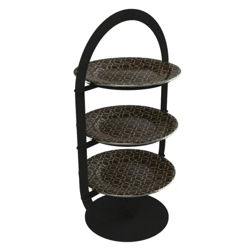 My Glass Studio Tea Stand, Black - Set of 2 - 33.0 x 23.0 x 55 cm My Glass Studio Tea Stand, Black - Set of 2 - 33.0 x 23.0 x 55 cm