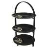 My Glass Studio Tea Stand, Black - Set of 2 - 27.0 x 25.6 x 45.9 cm
