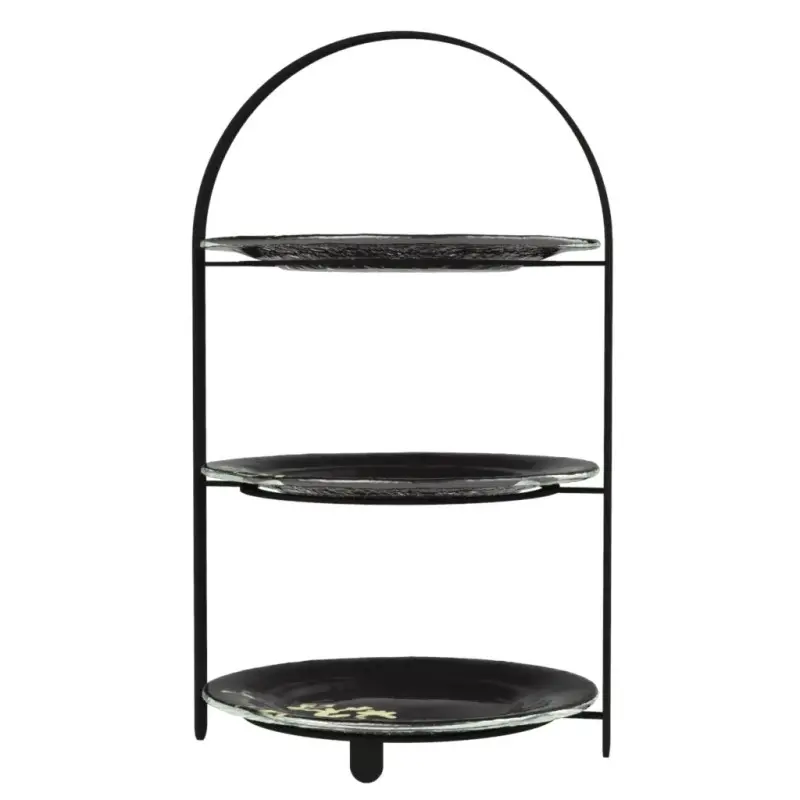 My Glass Studio Tea Stand, Black - Set of 2 - 27.0 x 25.6 x 45.9 cm My Glass Studio Tea Stand, Black - Set of 2 - 27.0 x 25.6 x 45.9 cm